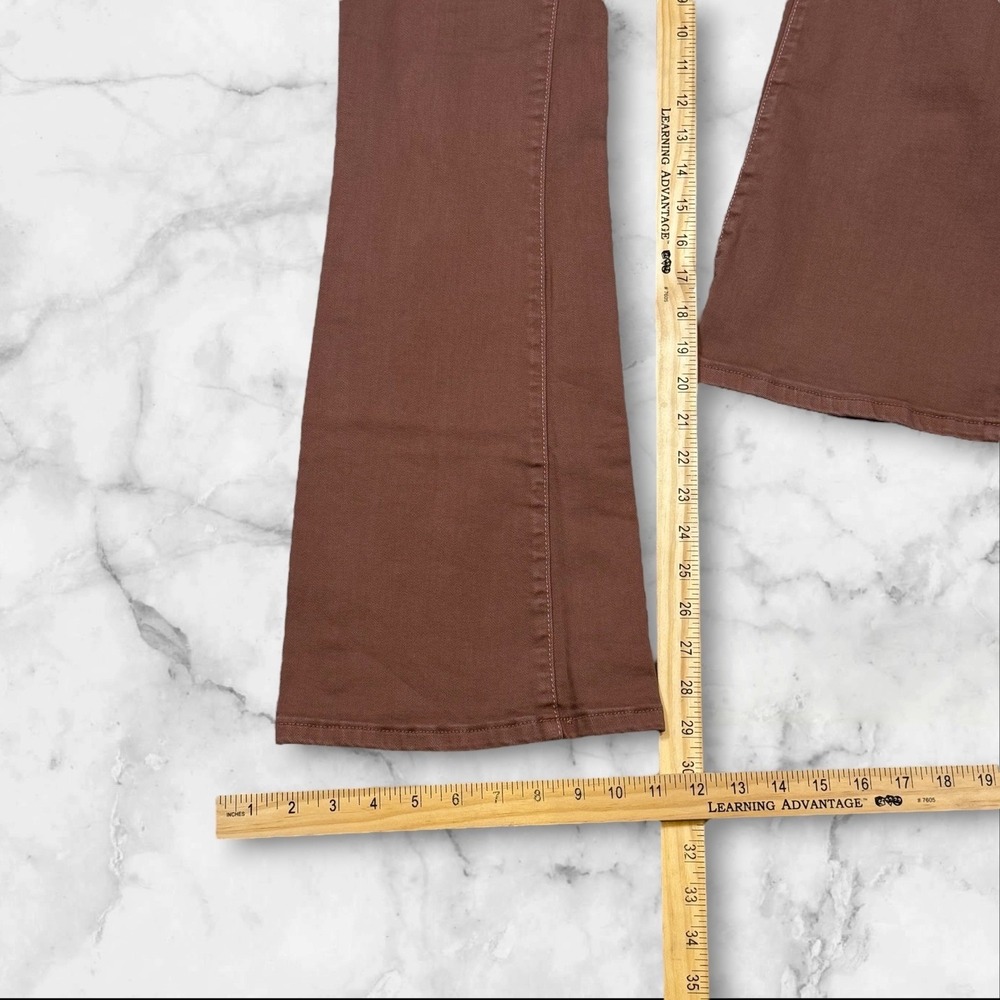Anthropologie Pilcro High Rise‎ Skinny Bootcut Flare Jean Brown Sz 28 Terracotta - Picture 5 of 10